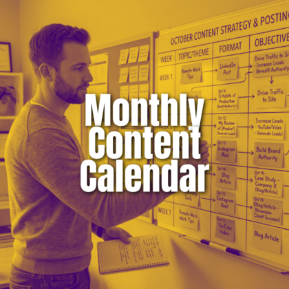 Monthly Content Calendar